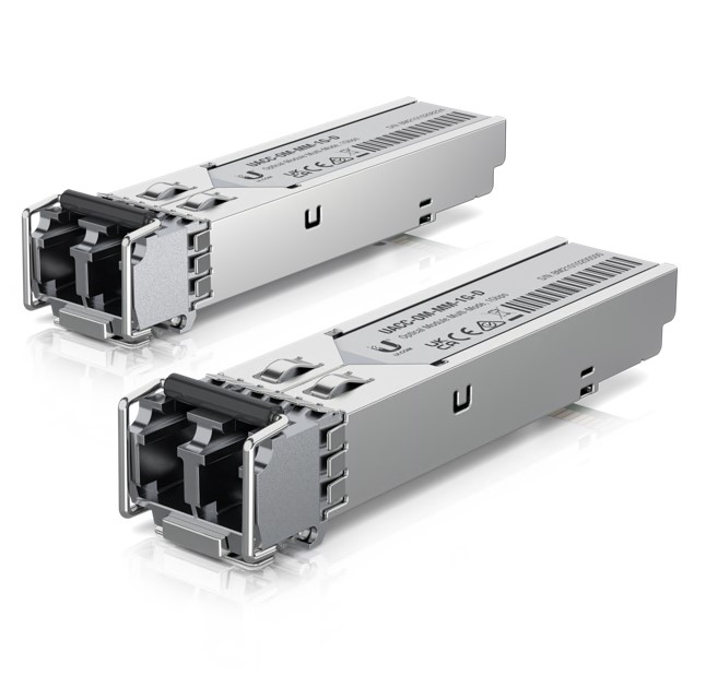 [810010076922] 810010076922 Ubiquiti UFiber SFP Multi-Mode Fiber Module, 2-Pack, 1.25 Gbps Throughput, 1.25 Gbps Throughput, Supports Connections Up to 550 m, 2Yr Warr