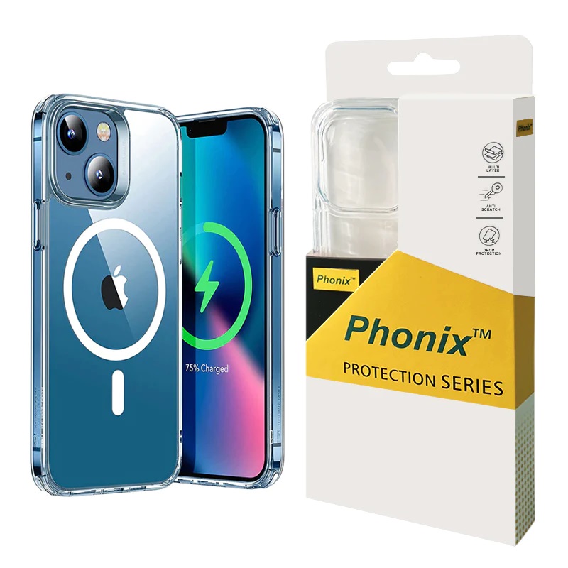 [6972890207460] 6972890207460 Phonix Apple iPhone 13 Pro Clear Rock Hard Case with MagSafe - Ultra-thin, lightweight, Non-slip, Shockproof, Strong and durable Materials