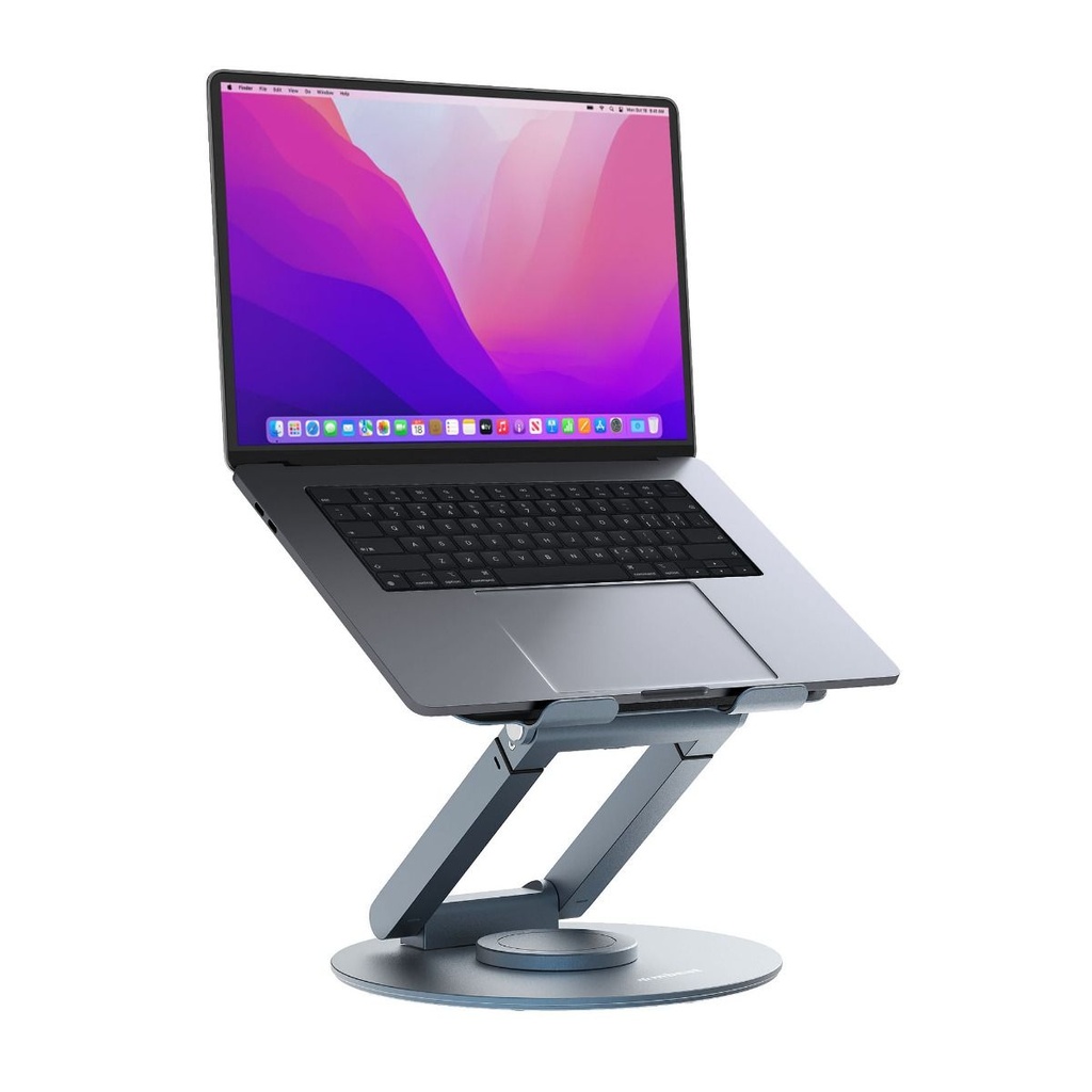 [9346396003418] 9346396003418 mbeat Stage S9 Rotating Laptop Stand with Telescopic Height Adjustment Material: Aluminium Alloy Device Weight: Max. 20kg otation Angles: 360°
