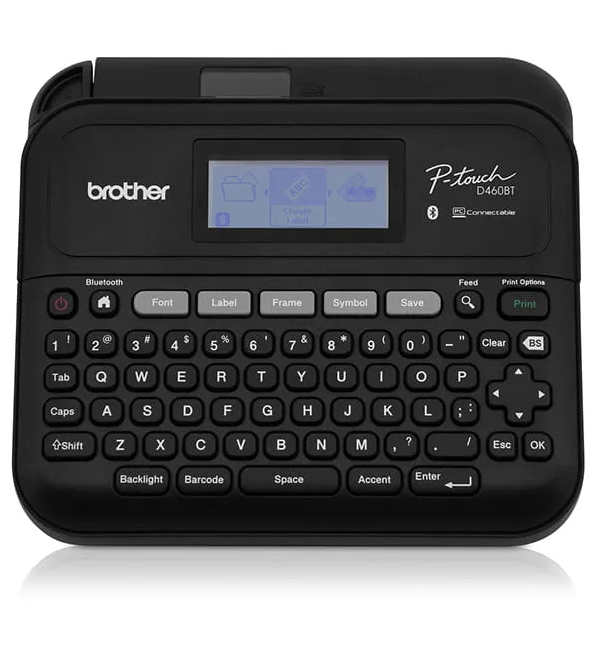 4977766823654 Brother PT-D460BT VERSATILE PC  BLUETOOTH CONNECTABLE DESKTOP P TOUCH LABELLER - 3.5-18MM TZE TAPE MODEL