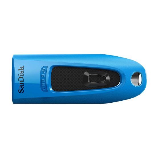 [619659157920] 619659157920 SanDisk Ultra 32GB USB3.0 Flash Drive ~130MB/s Memory Stick Thumb Key Lightweight SecureAccess Password-Protected Retail 5yr BLUE
