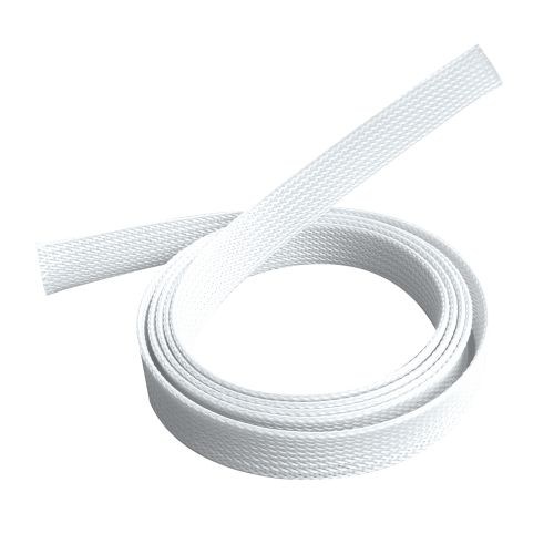 [6956745166041] 6956745166041 Brateck Braided Cable Sock (20mm/0.79" Width)  Material Polyester Dimensions1000x20mm -- White (LS)