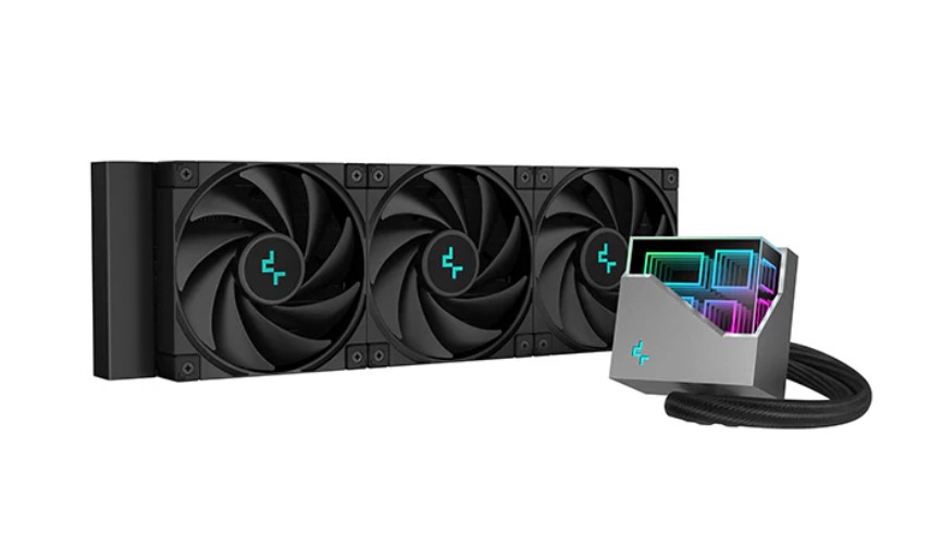[6933412727927] 6933412727927 DeepCool LT720 Premium Liquid CPU Cooler, 360mm Radiator, High-Performance FK120 FDB Fans, Multidimensional Infinity Mirror Block, 5V A-RGB Softwa
