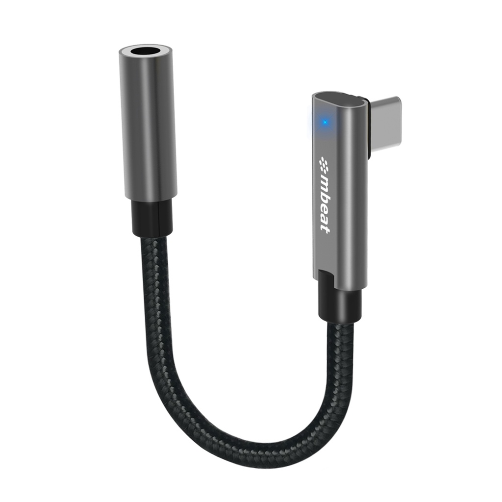 [9346396003258] 9346396003258 mbeat Elite USB-C to 3.5mm Audio Adapter - Add Headphone Audio Jack to USB-C Computers, Laptops, Notebooks, Tablets, Smartphones -  Space Grey