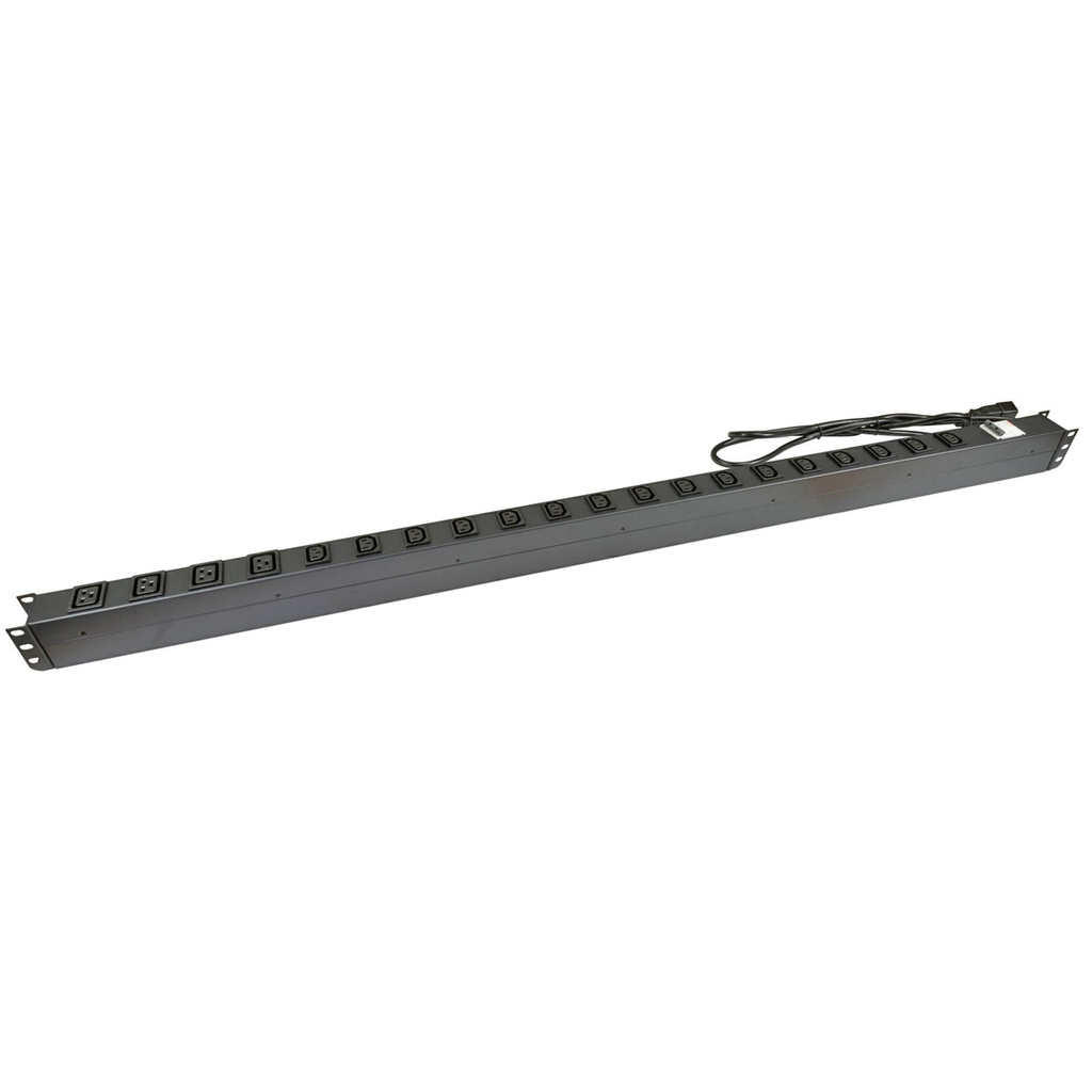 [3968876502448] 3968876502448 PowerShield Vertical PDU with IEC C20 Input, 16 x C13 outlets, 4 x C19, provides reliable power distribution for vertical installations