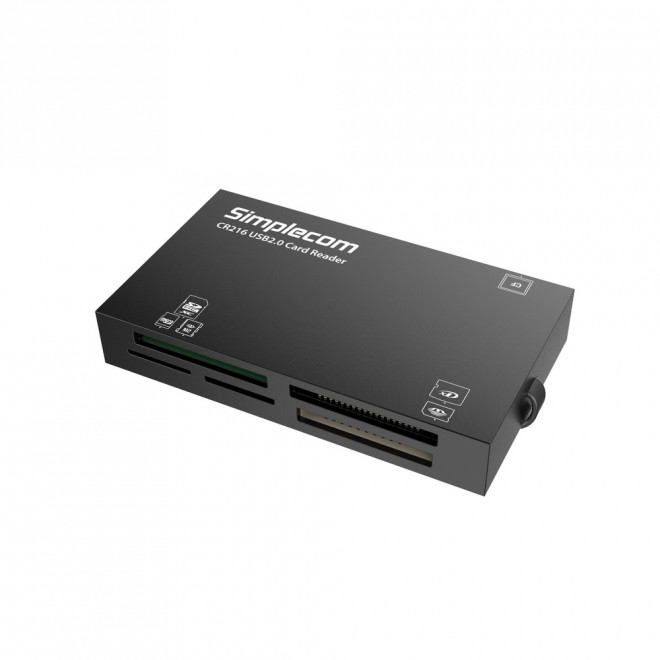[9350414001423] 9350414001423 Simplecom CR216 USB 2.0 All in One Memory Card Reader 6 Slot for MS M2 CF XD Micro SD HC SDXC Black