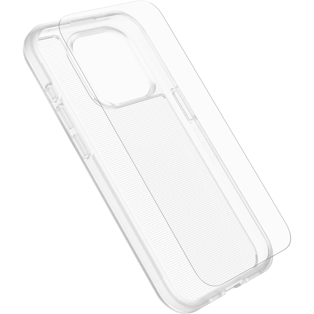[840304731404] 840304731404 OtterBox React Case with Screen Protector Apple iPhone 15 Pro (6.1") Clear -(78-81235),DROP+ Military Standard Case ,2X Anti-Scratch ,2 Years Warranty