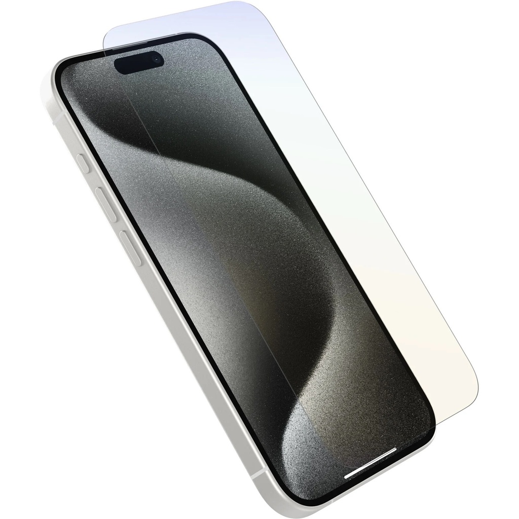[840304743759] 840304743759 OtterBox Premium Pro Glass Antimicrobial Anti-Blue Light Apple iPhone 15 Pro (6.1") Screen Protector Clear ProPack - (77-93979),2 Years Warranty
