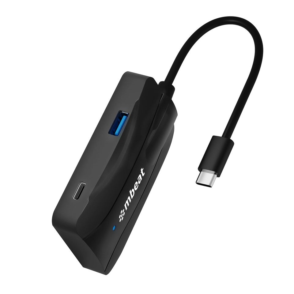 [9346396003425] 9346396003425 mbeat® 4-Port 10Gbps USB-C 3.2 Gen2 Hub (2 USB-A  2 USB-C) Sleek, compact, and portable Cable Length: 16cm USB-C and Thunderbolt 3 10Gbps.