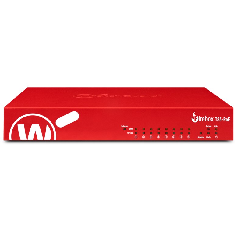 [NWG-WGT85645-AU] NWG-WGT85645-AU WatchGuard Firebox T85-PoE with 5-yr Total Security Suite (AU)