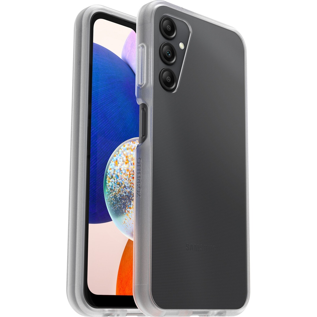 [840304716623] 840304716623 OtterBox React Samsung Galaxy A14 5G (6.6") Case Clear - (77-91423), Antimicrobial,DROP+ Military Standard,Raised Edges,Hard Case, 7 Years Warranty