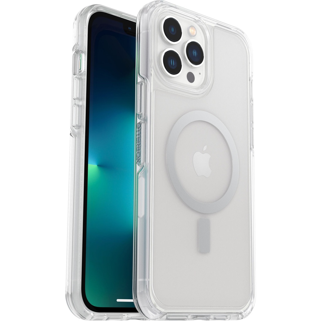 [840104267028] 840104267028 OtterBox Symmetry+ Clear MagSafe Apple iPhone 13 Pro Max / iPhone 12 Pro Max Case Clear - (77-83662), DROP+ 3X Military Standard, 7 Years Warranty