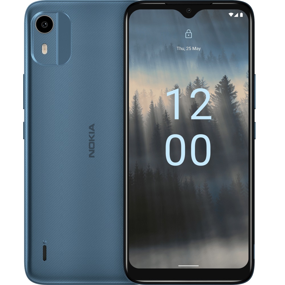 [6438409083340] 6438409083340 Nokia C12 4G 64GB - Dark Cyan (286809434)*AU STOCK*, 6.3", 2GB+2GB(Virtual RAM)/ 64GB, 8MP/5MP, Dual SIM, 3000mAh, 2 Years Warranty
