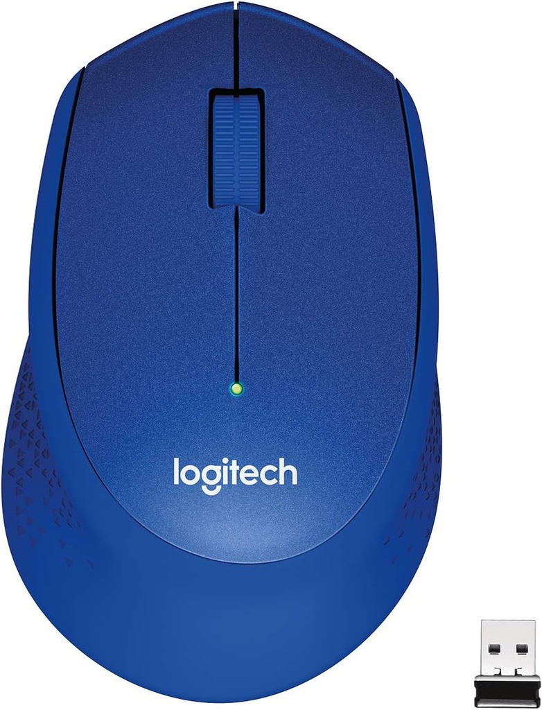 [97855124005] 97855124005 Logitech M331 SILENT PLUS  Wireless Mouse Blue  DPI (Min/Max): 1000±  1-Year Limited Hardware Warranty