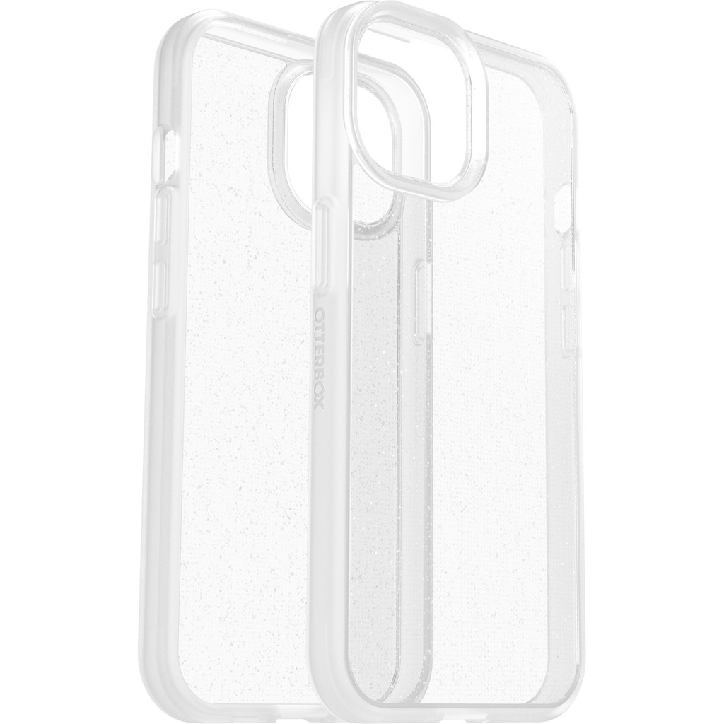 [840304731923] 840304731923 OtterBox React Apple iPhone 15 (6.1") Case Stardust (Clear Glitter) - (77-92809), Antimicrobial, DROP+ Military Standard, Hard Case,7 Years Warranty