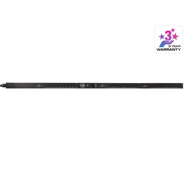 [672792014819] 672792014819 Aten 32A 30-Outlet 3-Phase Metered eco PDU with Dual Ethernet port supporting 1Gbps