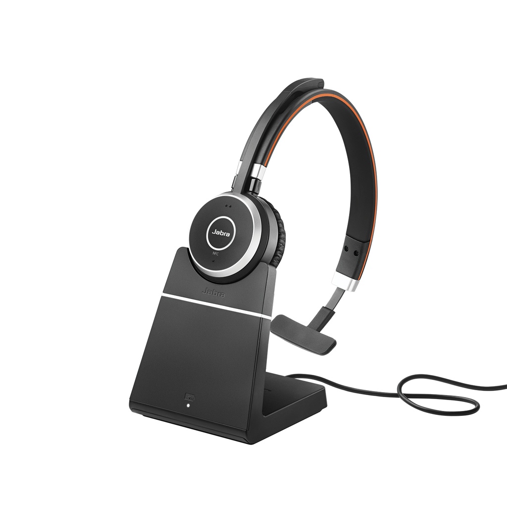[5706991026405] 5706991026405 Jabra  Evolve 65 SE Link380a UC Mono Stand USB-A Headset, 30-m Wireless Range, 14-Hour Battery Life, Passive Noise Cancellation, BusyLight EOL