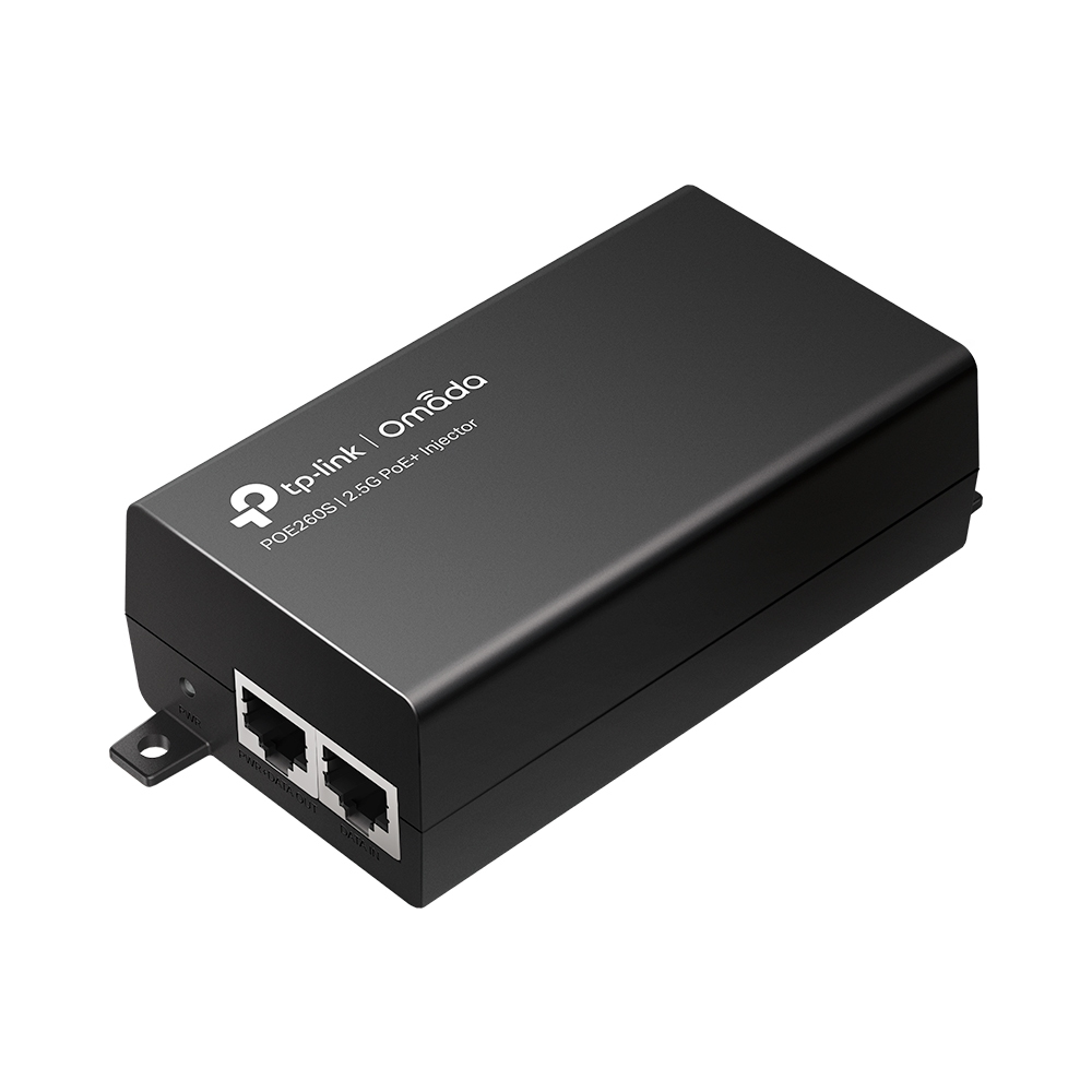 [4895252502220] 4895252502220 TP-Link TL-POE260S 2.5G PoE+ Injector, 1× 2.5G PoE Port, 1× 2.5G Non-PoE Port, Data and Power Carried over The Same Cable Up to 100 Meters, Pocket Siz