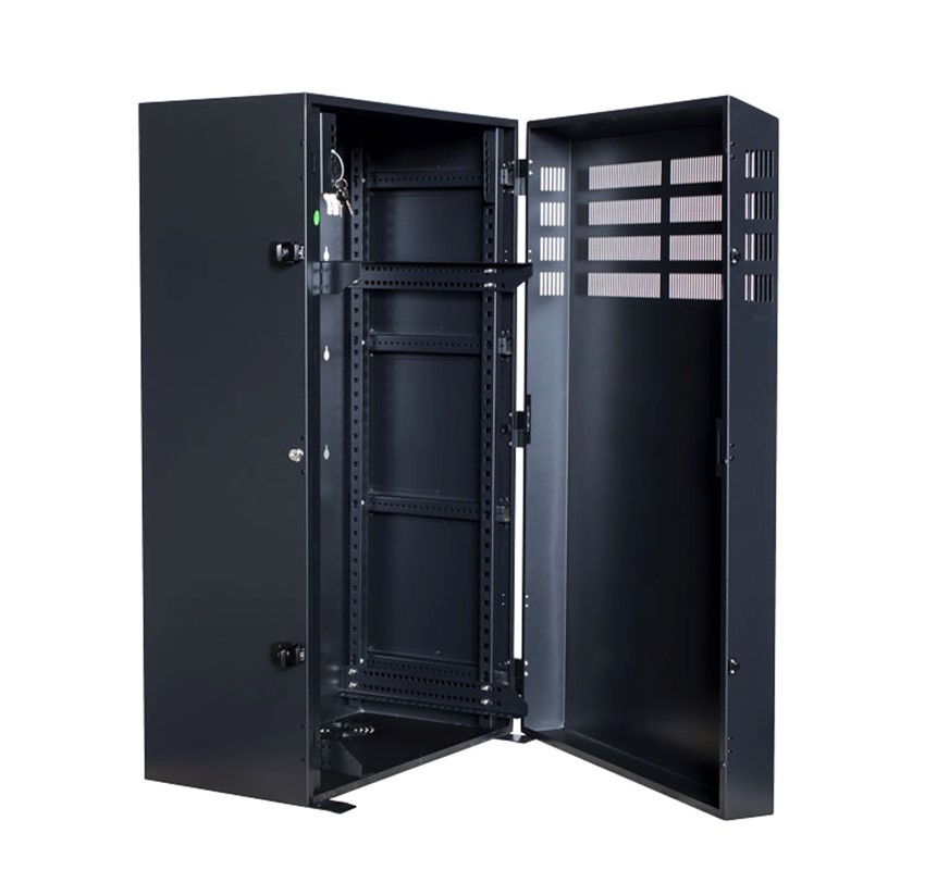 [UPPS-PSVR8] UPPS-PSVR8 PowerShield Vertical Wall Mount Rack with 8U vertical capacity, provides secure and space-saving mounting for UPS systems