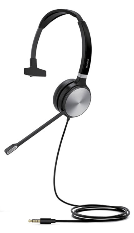 [6938818308428] 6938818308428 Yealink UHM361 Premium Wideband 3.5mm Mono Headset, For Yealink IP Phones, Controller Not Included, Unified Communication, High-Quality Audio