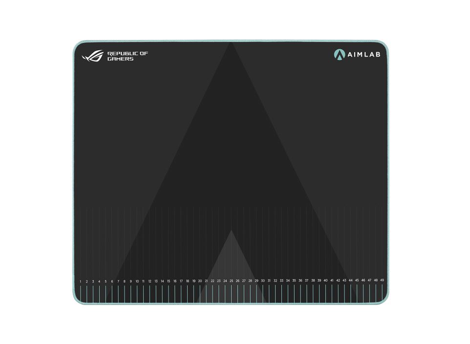 [4711081951711] 4711081951711 ASUS ROG Hone Ace Aim Lab Edition Large Gaming Mouse Pad (508x420x3mm) Water/Oil/Dust Repellent, Work W/ Aim Lab ROG 360 Task, Hybrid Cloth Surface