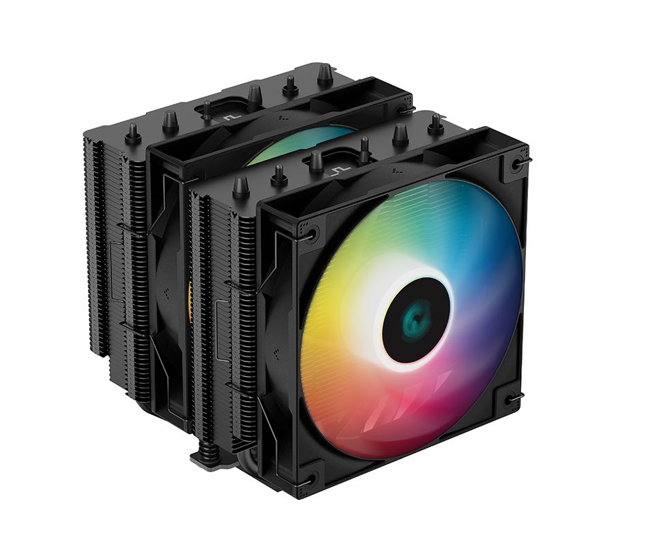 [6933412727828] 6933412727828 DeepCool AG620 Black ARGB Dual-Tower CPU Cooler, 2x 120mm Fan, 6 Copper Heat Pipes, Intel LGA2066/2011-v3/2011/1700/1200/1151/1150/1155 AMD AM5/AM4
