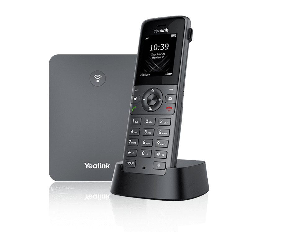 6938818308206 Yealink W73P High-Performance IP DECT Solution including W73H Handset and W70B Base Station, Up to 20 simultaneous calls, Flexible Noise Reduction
