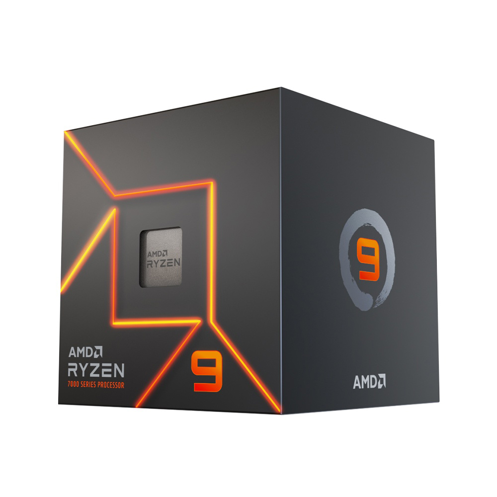 730143314466 AMD Ryzen 9 7900 12 Cores / 24 Threads, 65 watts, Max Freq 5.4Ghz, 76MB Cache, Wraith Prism Cooler  Radeon Graphics