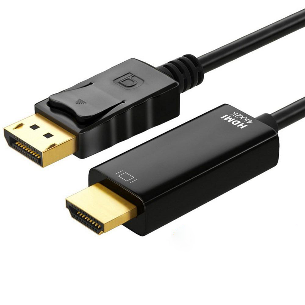 [9320652021217] 9320652021217 Astrotek 2m DisplayPort DP to HDMI Cable Converter Adapter - Male to Male 4K Resolution For Laptop PC to Monitor Projector HDTV Video Card