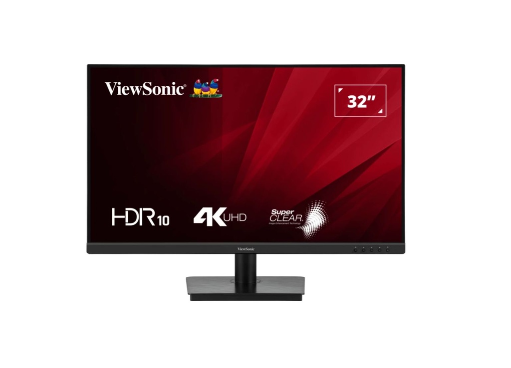 [766907028621] 766907028621 ViewSonic 32” VA3208 4K UHD 3840 x 2160, Superclear, HDR10, 2x HDMI and 1x DP, 3.5 Audio Port, Office Business Monitor Retail