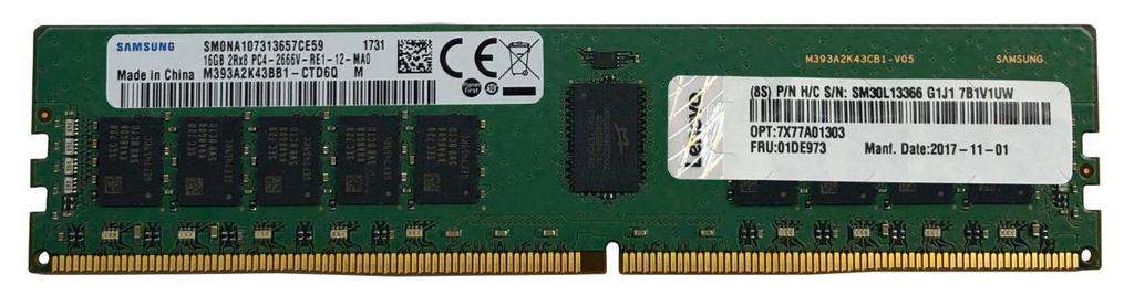 [889488509973] 889488509973 LENOVO ThinkSystem 16GB TruDDR4 3200 MHz (2Rx8 1.2V) RDIMM