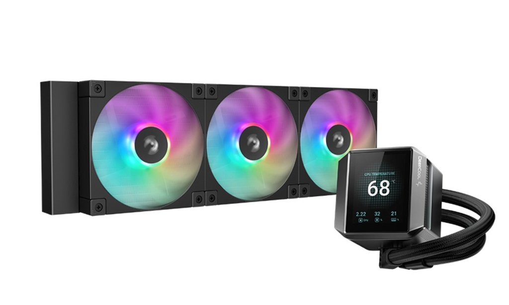 [6933412728887] 6933412728887 DeepCool  MYSTIQUE 360 A-RGB High-Performance Liquid Coolers, 5th Gen Pump 360mm Radiator, 2.8” 640x480 TFT Screen