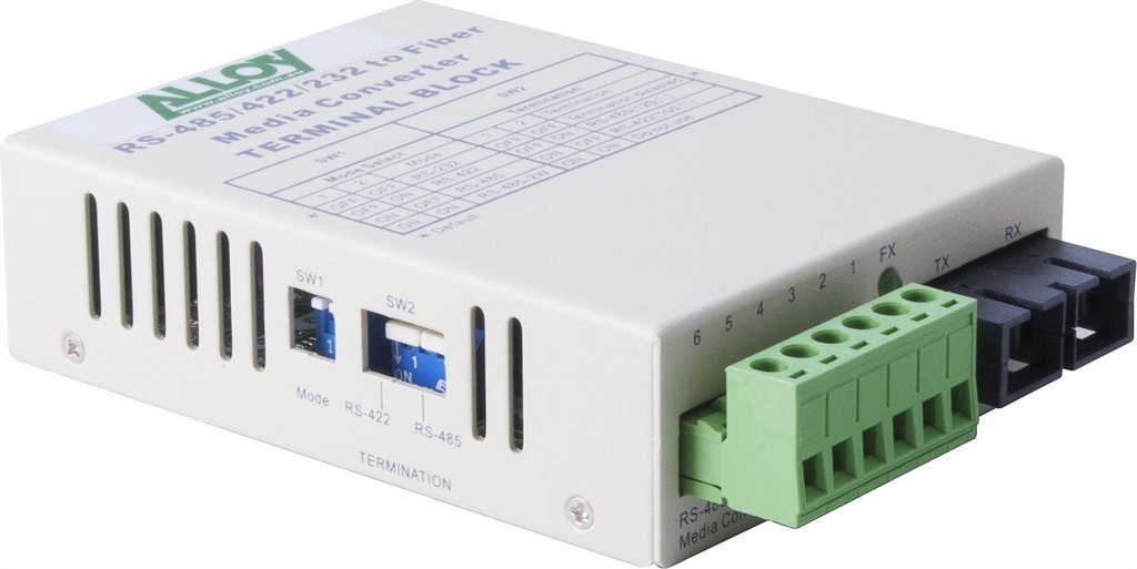 [NHA-SCR460SC-4] NHA-SCR460SC-4 Alloy SCR460SC-4 RS-232/422/485 Serial Terminal to Single Mode Fibre Converter. Max. range 20Km