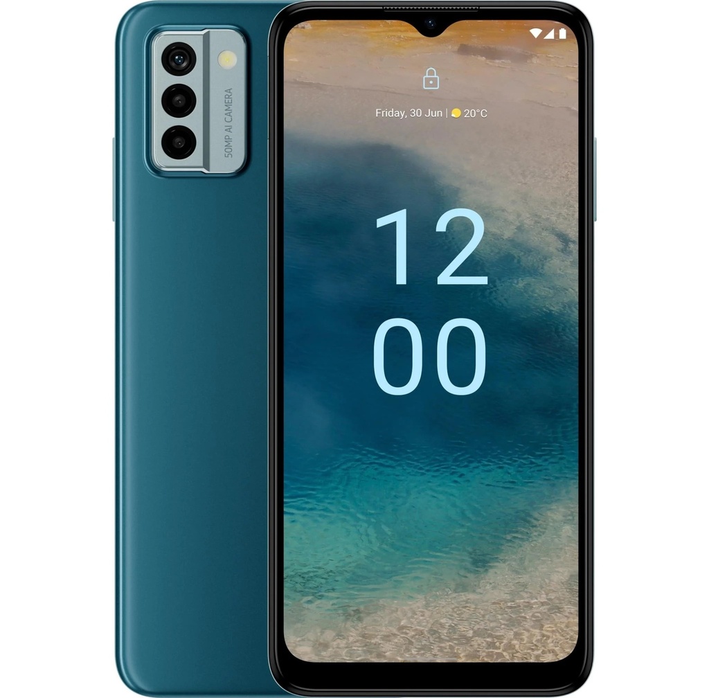 [6438409083623] 6438409083623 Nokia G22 4G 128GB - Lagoon Blue (101S0609H077)*AU STOCK*, 6.52", 4GB+2GB(Virtual RAM)/128GB, 50MP/8MP, Dual SIM, 5050mAh, 2 Years Warranty