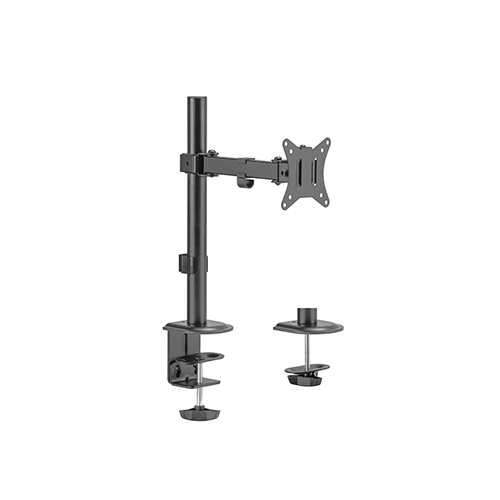 [6956745174558] 6956745174558 Brateck Single-Monitor Steel Articulating Monitor Mount Fit Most 17"-32" Monitor Up to 9KG VESA 75x75,100x100 (Black) (LS)