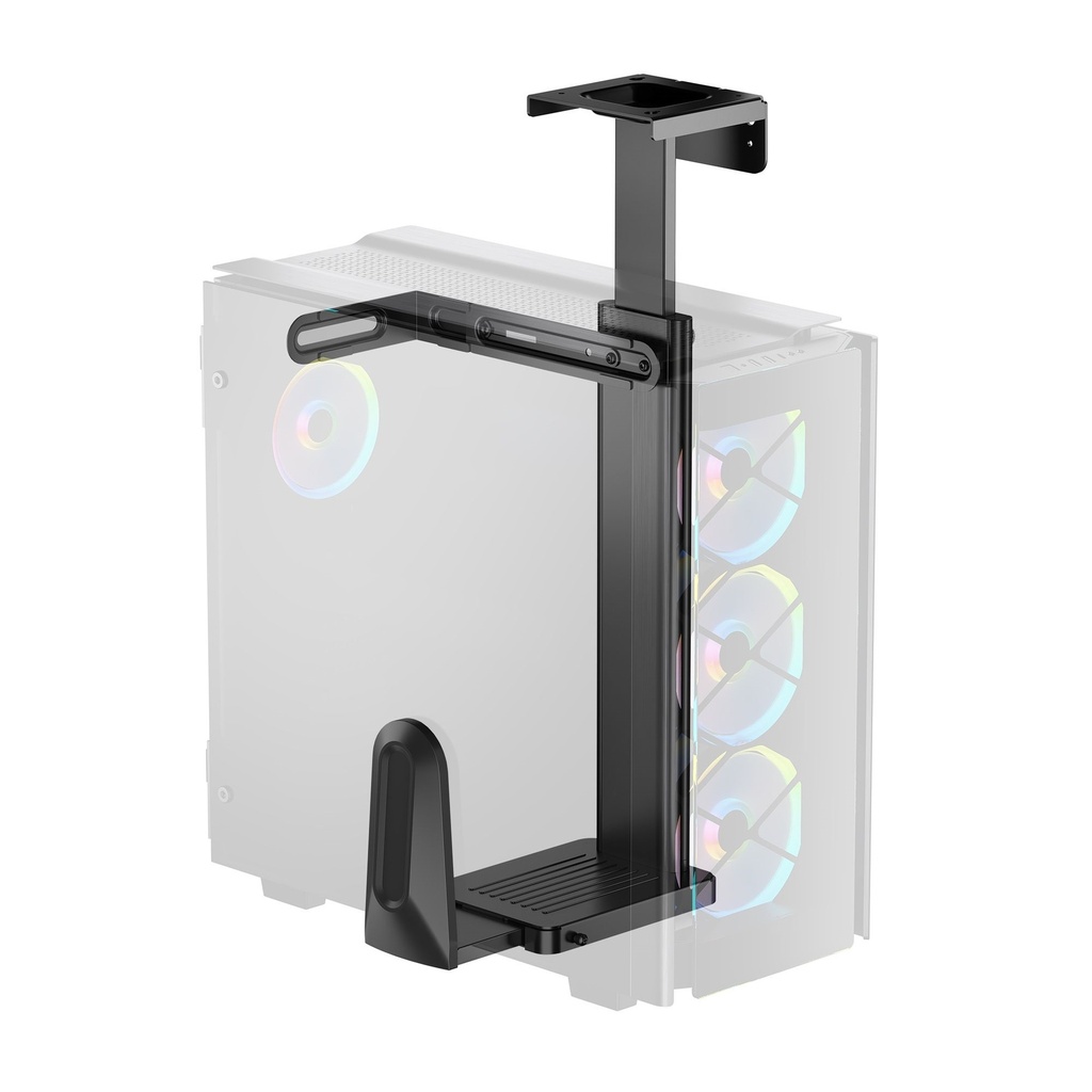 [9346396003494] 9346396003494 mbeat® activiva Ultra-Wide Adjustable Wall  Under-Desk PC Mount ACA-MNT-CPU01K Heavy-duty weight capacity up to 20kg