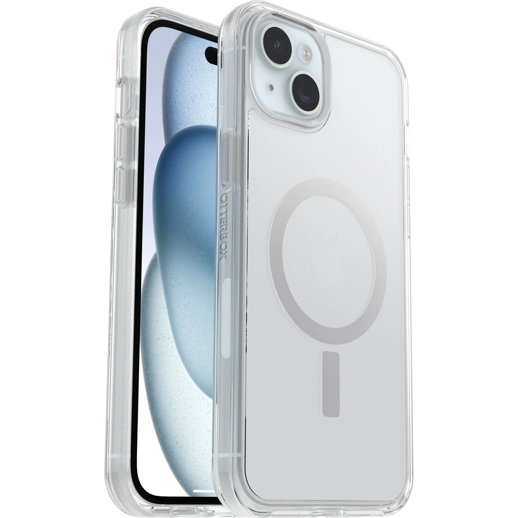 [840304734306] 840304734306 OtterBox Symmetry+ MagSafe Apple iPhone 15 Plus/ iPhone 14 Plus (6.7")Case Clear-(77-93053),Antimicrobial,DROP+ 3X Military Standard,7 Years Warranty