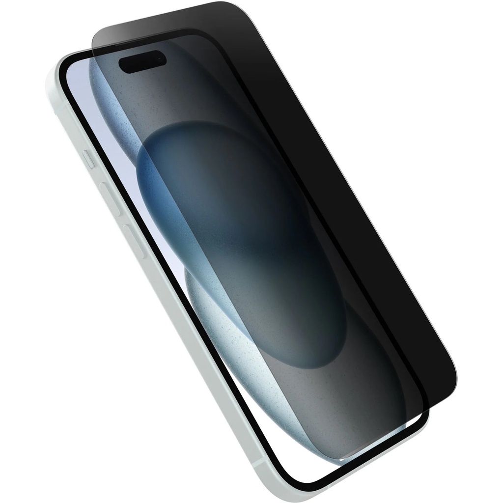 [840304744190] 840304744190 OtterBox Premium Pro Glass Antimicrobial Privacy Apple iPhone 15 (6.1") Screen Protector Clear - (77-94017), DROP+ 6ft Protection,2 Years Warranty