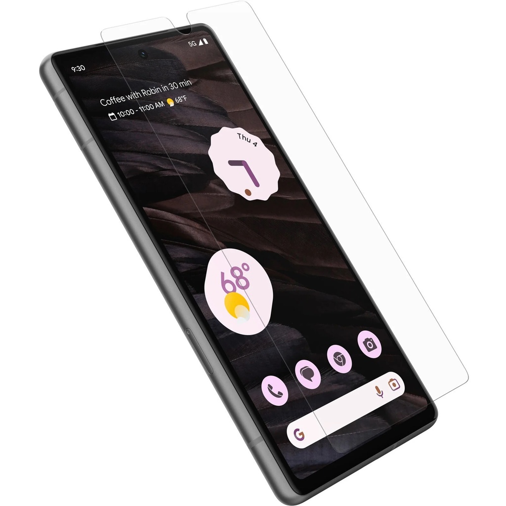 [840304724420] 840304724420 OtterBox Alpha Flex Google Pixel 7a 5G (6.1") Screen Protector Clear - (77-92105), Antimicrobial, Superior Scratch Protection, 2 Years Warranty