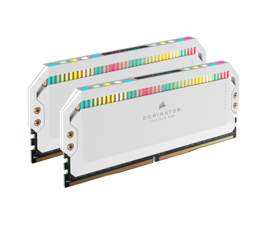 [840006660811] 840006660811 Corsair Dominator Platinum RGB 32GB (2x16GB) DDR5 UDIMM 5600Mhz C36 1.25V White Desktop PC Gaming Memory