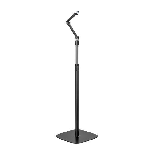 [6956745172929] 6956745172929 Brateck Stylish Height Adjustable Microphone Floor Stand(Matte Black  Light Grey) (LS)