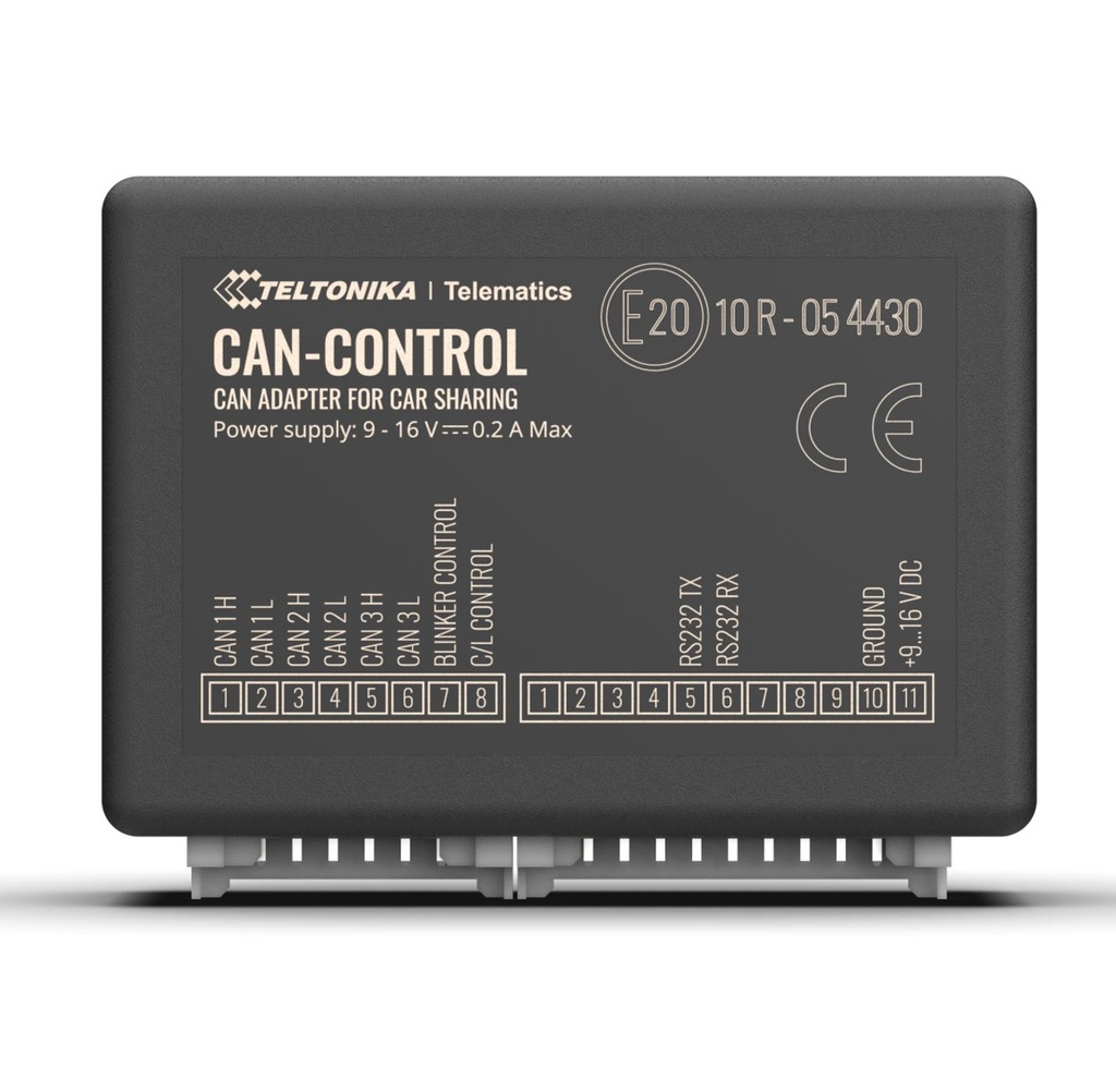 [NHT-CANCONTROL-IMMO] NHT-CANCONTROL-IMMO Teltonika CAN adapter for Car-sharing Solutions to Remotely Lock/Unlock a Vehicle and Control Its Windows + Immo