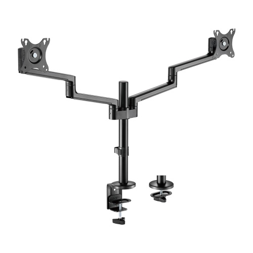 [6956745176996] 6956745176996 Brateck Premium Aluminum Articulating Monitor Mount Fit Most 17"-32" Monitor Up to 8KG VESA 75x75,100x100(Black) (LS)