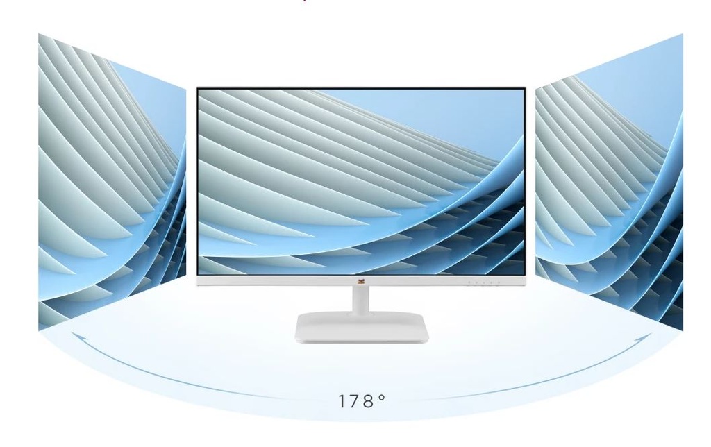 [766907021998] 766907021998 ViewSonic 24” Office Ultra Thin SuperClear IPS, 4ms 100hz, FHD, HDMI, VGA, 3.5 Audio, Multi-View, Eye Care, VESA 75m, Slim, 2432-H-W White Monitor (LS