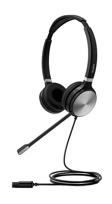 [6938818308442] 6938818308442 Yealink YHM361 Premium Wideband QD Mono Headset for Yealink IP Phones, QD cord not included, Noise-canceling, HD Voice Quality, Lightweight