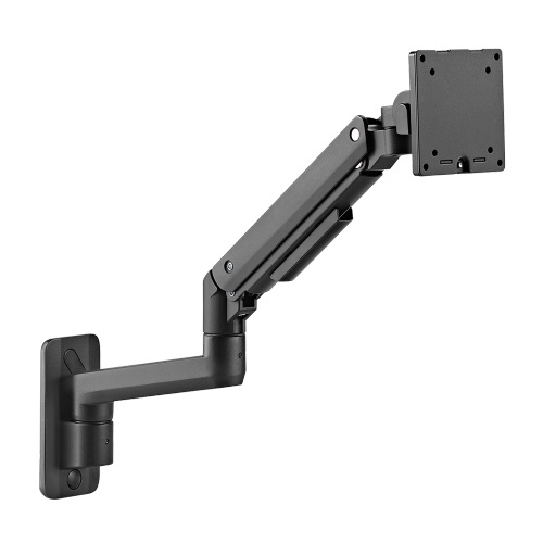 6956745172462 Brateck Fabulous Wall Mounted Heavy-Duty Gas Spring Monitor Arm 17"-49",Weight Capacity (per screen)20kg(Black) (LS)