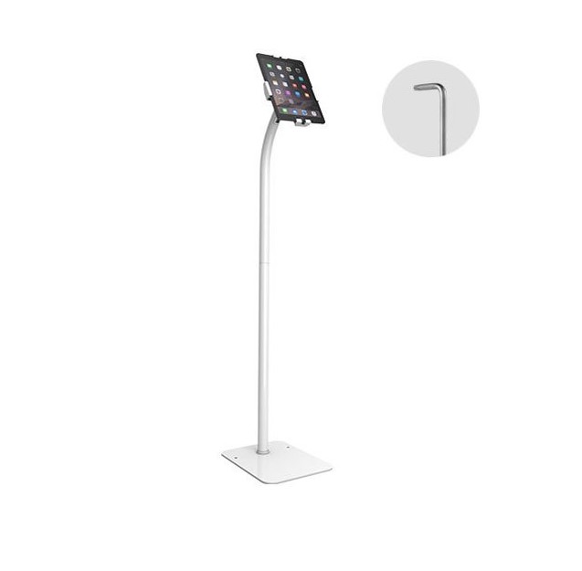 [6956745177276] 6956745177276 Brateck Universal Anti-Theft tablet floor stand compatible with most 7.9”-11” Tablets-White (LS)