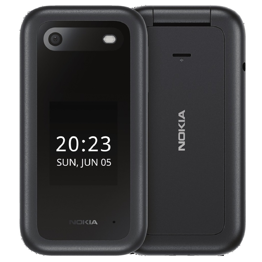 [6438409077905] 6438409077905 Nokia 2660 Flip 4G 128MB - Black (1GF012HPA1A01)*AU STOCK*, 2.8", 48MB/128MB, 0.3MP, Dual SIM, 1450mAh Removable, 2 Years Warranty