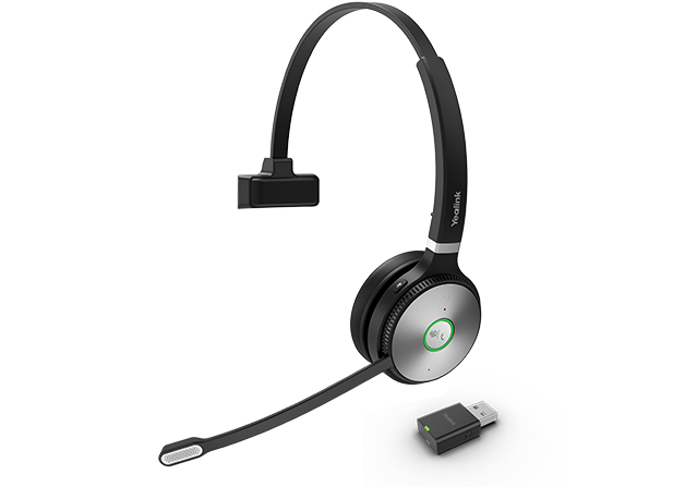 [6938818310636] 6938818310636 Yealink WH62 Mono UC DECT Wireless Headset, WDD60 DECT Dongle, USB Charging Cable, Carry Pouch, Busylight On Headset, EOS