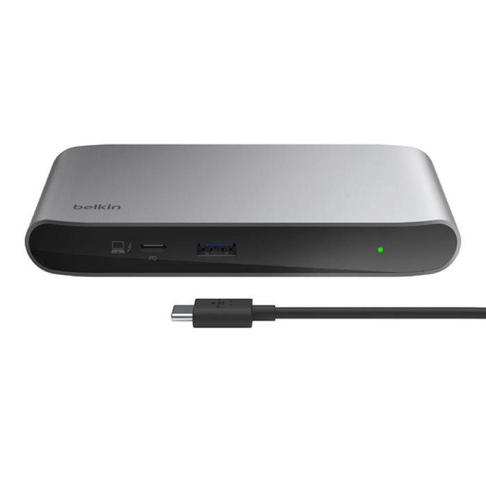 [745883854301] 745883854301 Belkin Connect Thunderbolt 4, 5-in-1 Core Hub - Space Grey(INC013AUSGY), Dual Display,40 Gbps, 96W Power Delivery,Thunderbolt 4, Docking Station, 2YR